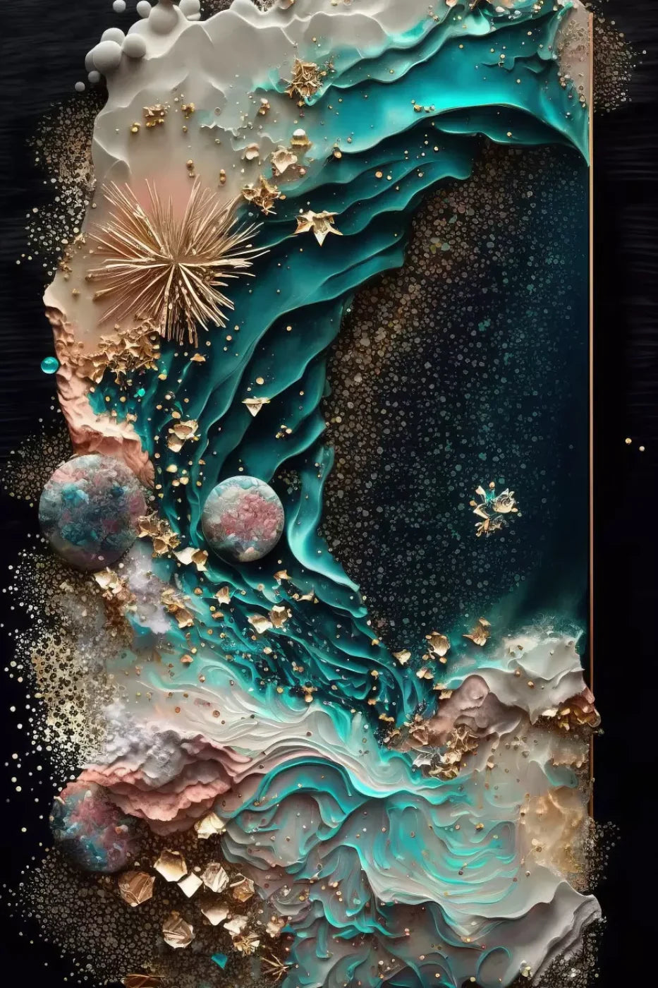 Seaside Abstract 5X8 Ultracloth ( 60 X 96 Inch ) Backdrop