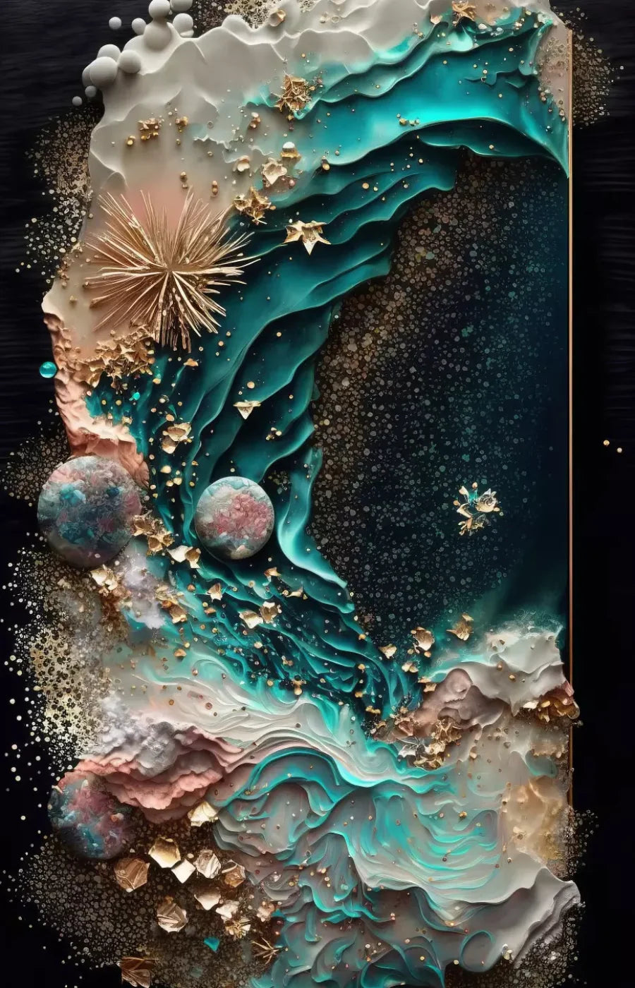 Seaside Abstract 8X12 Ultracloth ( 96 X 144 Inch ) Backdrop