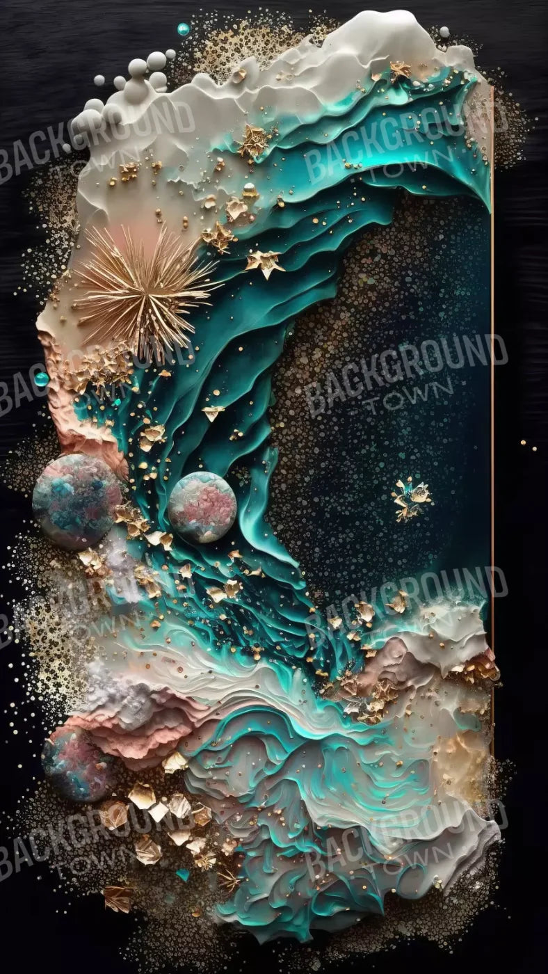 Seaside Abstract 8X14 Ultracloth ( 96 X 168 Inch ) Backdrop