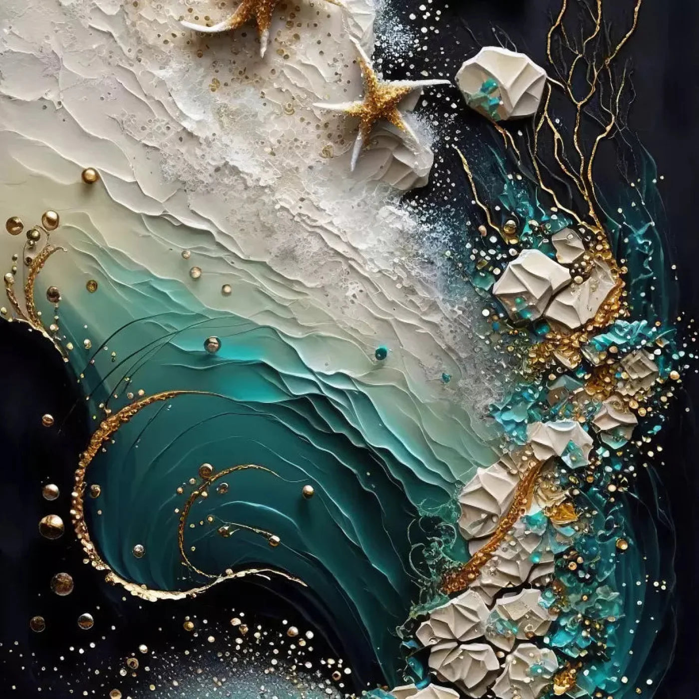 Seaside Abstract Dark 10X10 Ultracloth ( 120 X Inch ) Backdrop