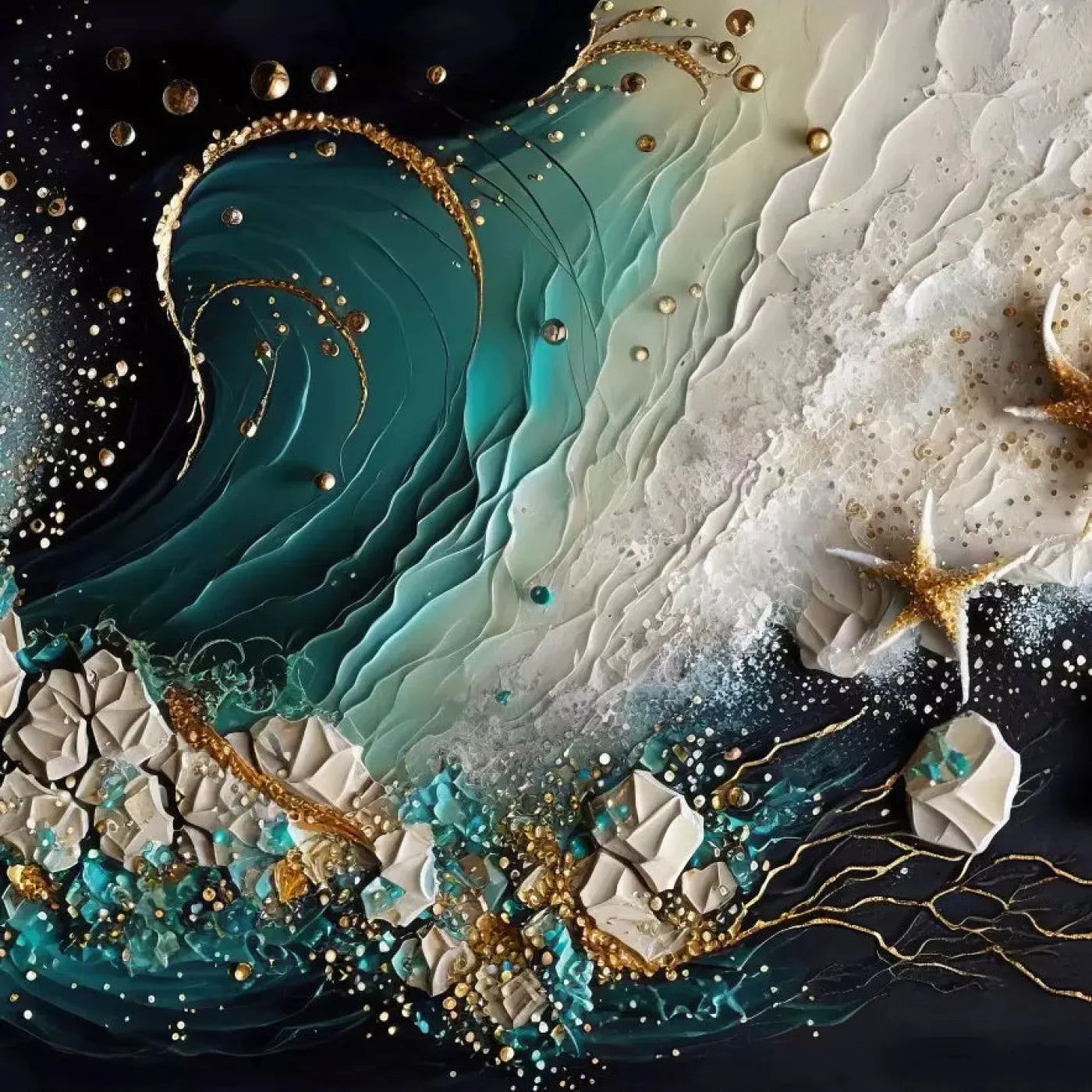 Seaside Abstract Dark H 10X10 Ultracloth ( 120 X Inch ) Backdrop