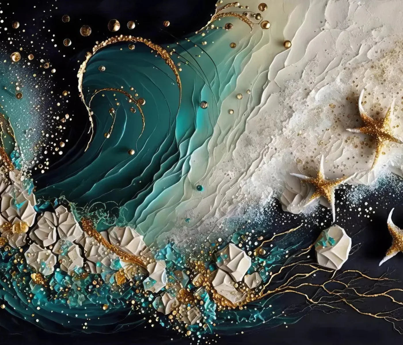 Seaside Abstract Dark H 12X10 Ultracloth ( 144 X 120 Inch ) Backdrop