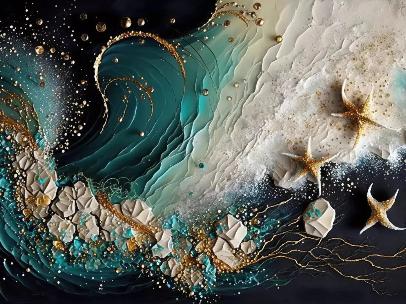 Seaside Abstract Dark H 7X5 Ultracloth ( 84 X 60 Inch ) Backdrop