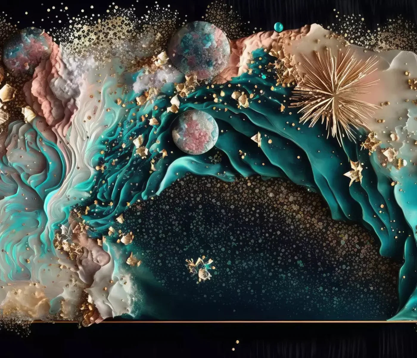 Seaside Abstract H 12X10 Ultracloth ( 144 X 120 Inch ) Backdrop