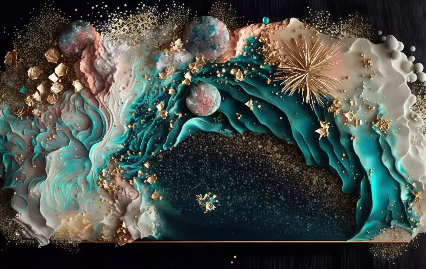 Seaside Abstract H 16X10 Ultracloth ( 192 X 120 Inch ) Backdrop