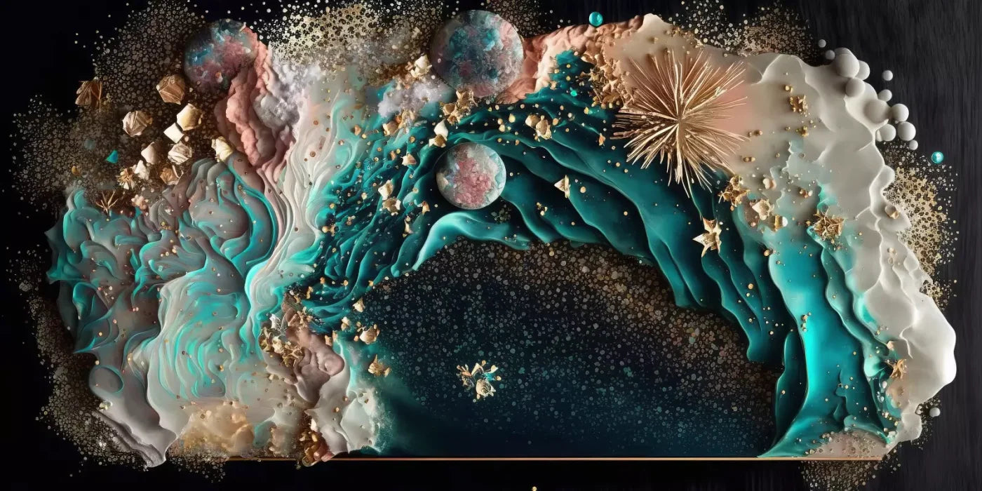 Seaside Abstract H 20X10 Ultracloth ( 240 X 120 Inch ) Backdrop