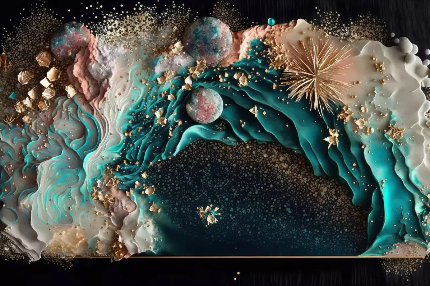 Seaside Abstract H 8X5 Ultracloth ( 96 X 60 Inch ) Backdrop