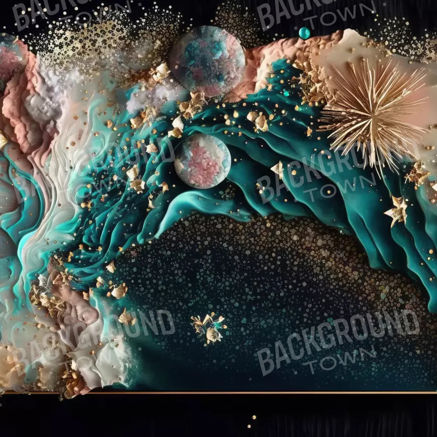 Seaside Abstract H 8X8 Fleece ( 96 X Inch ) Backdrop