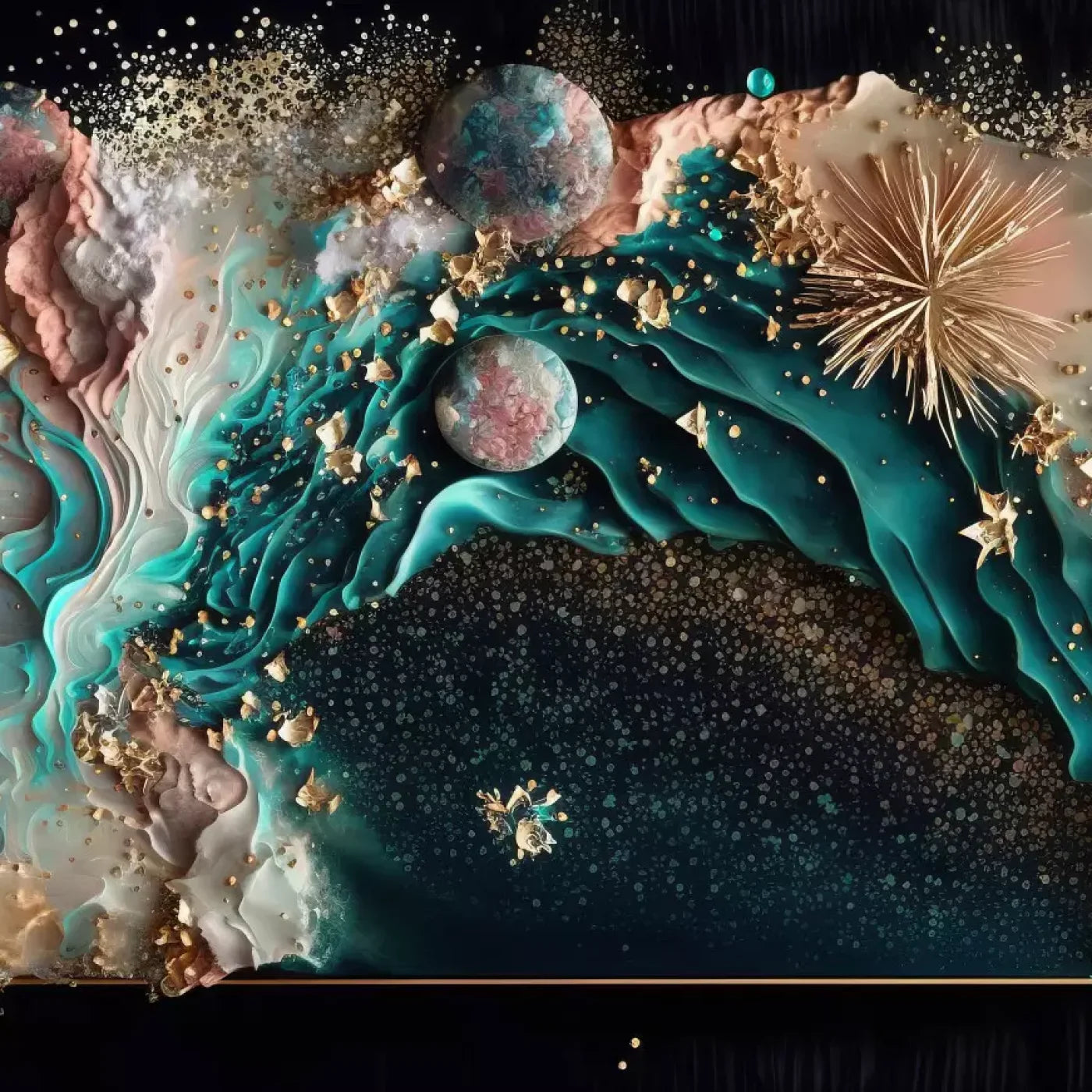 Seaside Abstract H 8X8 Fleece ( 96 X Inch ) Backdrop