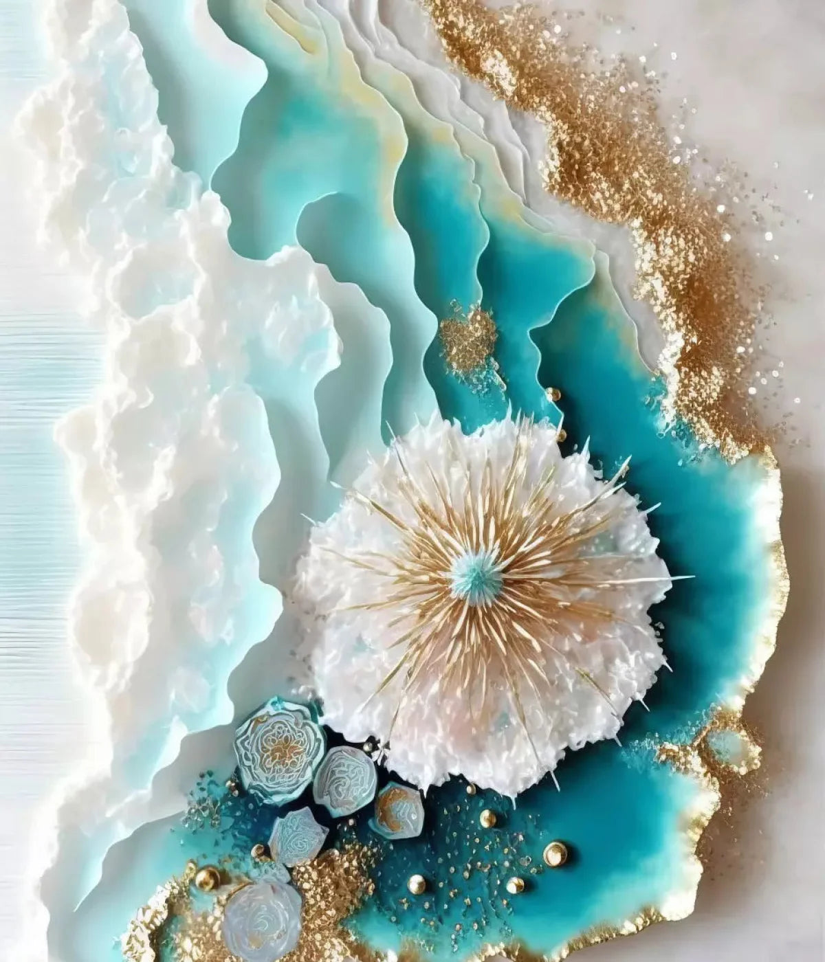 Seaside Abstract Light 10X12 Ultracloth ( 120 X 144 Inch ) Backdrop