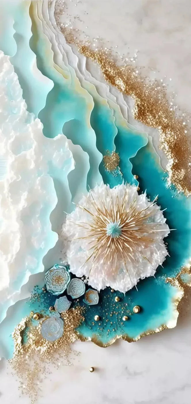 Seaside Abstract Light 8X16 Ultracloth ( 96 X 192 Inch ) Backdrop