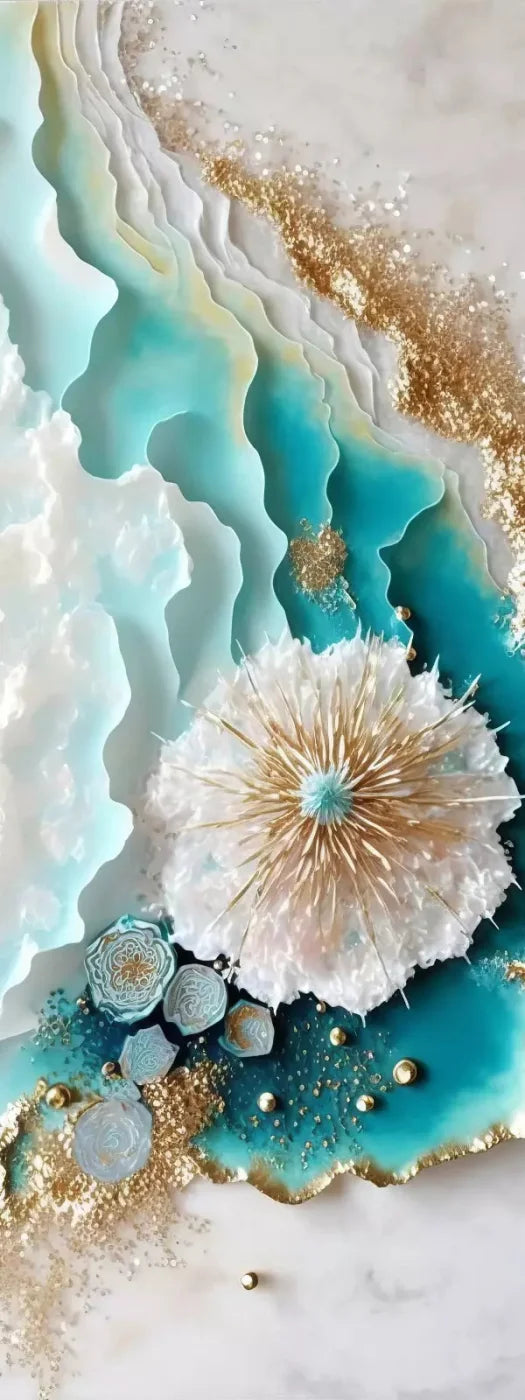 Seaside Abstract Light 8X20 Ultracloth ( 96 X 240 Inch ) Backdrop