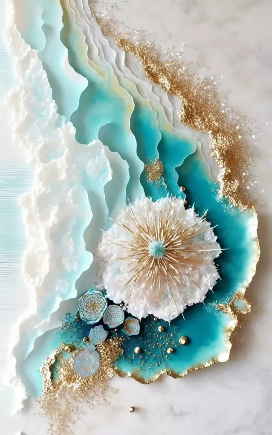 Seaside Abstract Light 9X14 Ultracloth ( 108 X 168 Inch ) Backdrop