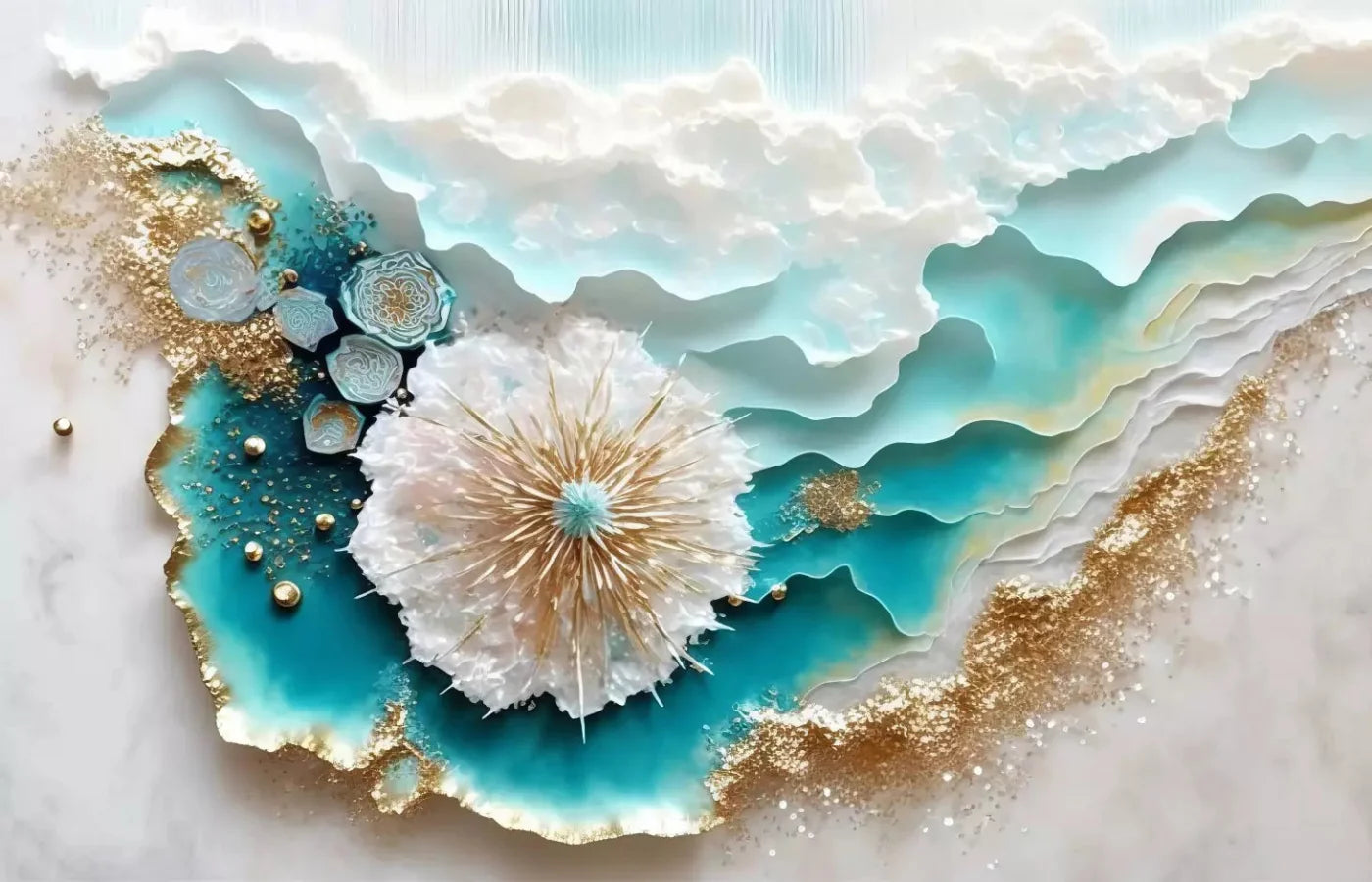 Seaside Abstract Light H 12X8 Ultracloth ( 144 X 96 Inch ) Backdrop