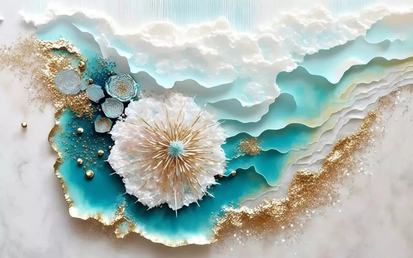 Seaside Abstract Light H 14X9 Ultracloth ( 168 X 108 Inch ) Backdrop