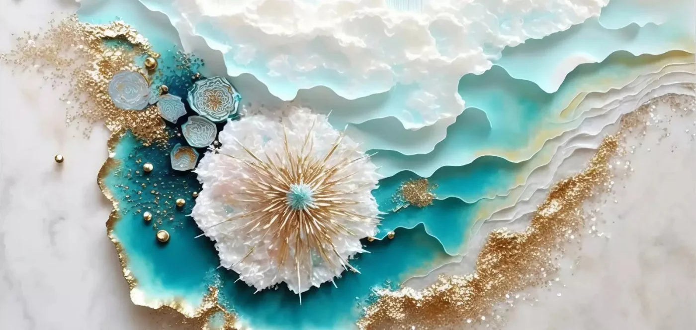 Seaside Abstract Light H 16X8 Ultracloth ( 192 X 96 Inch ) Backdrop