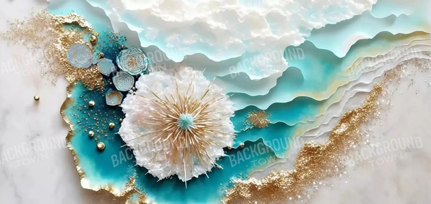 Seaside Abstract Light H 16X8 Ultracloth ( 192 X 96 Inch ) Backdrop