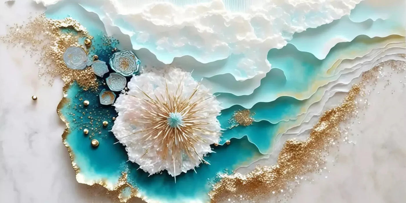 Seaside Abstract Light H 20X10 Ultracloth ( 240 X 120 Inch ) Backdrop