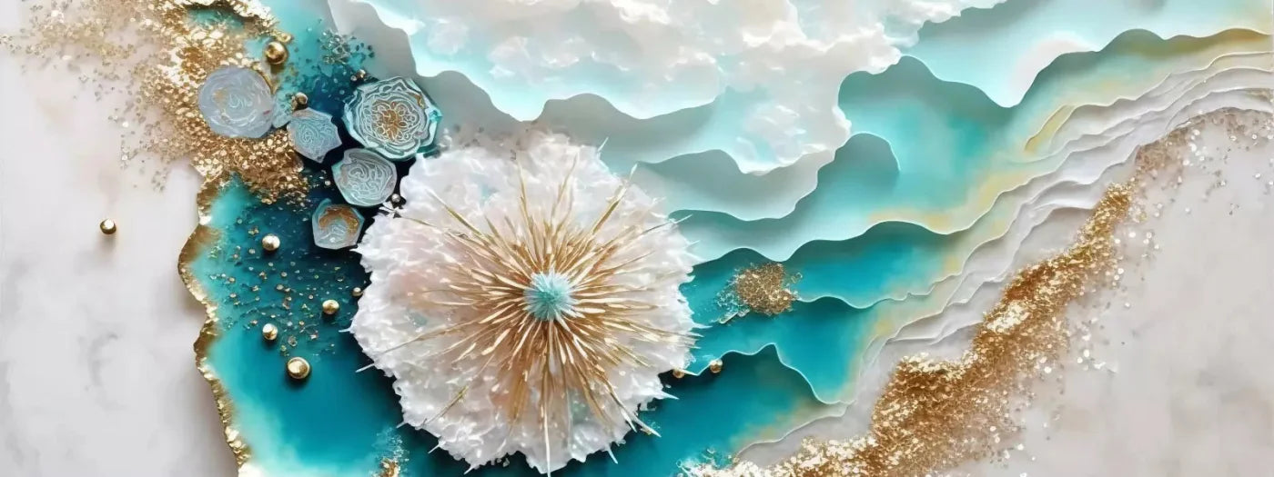 Seaside Abstract Light H 20X8 Ultracloth ( 240 X 96 Inch ) Backdrop