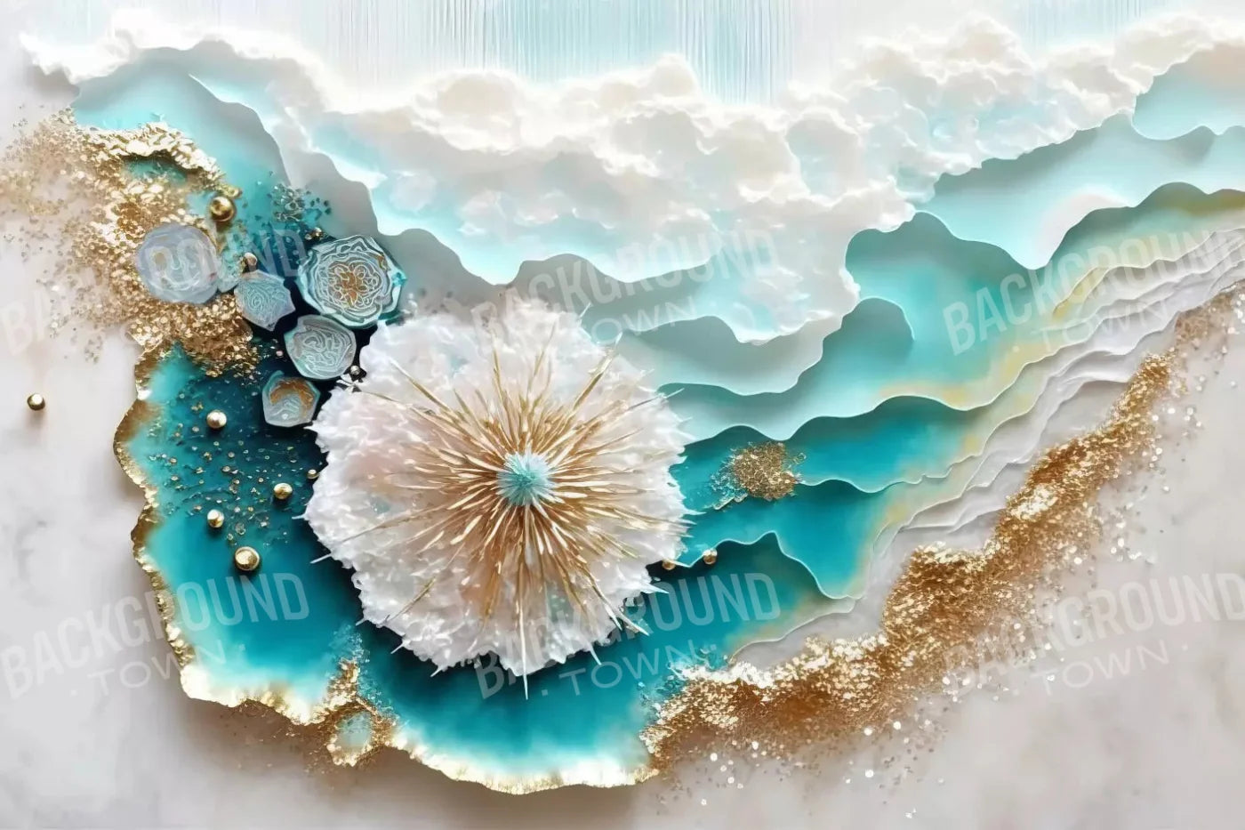 Seaside Abstract Light H 8X5 Ultracloth ( 96 X 60 Inch ) Backdrop