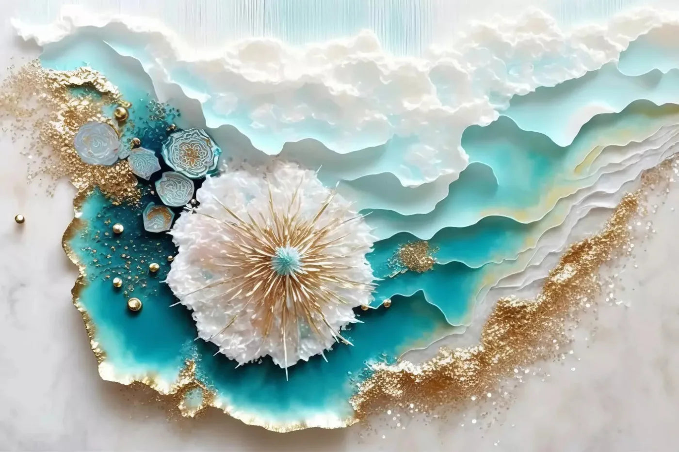 Seaside Abstract Light H 8X5 Ultracloth ( 96 X 60 Inch ) Backdrop