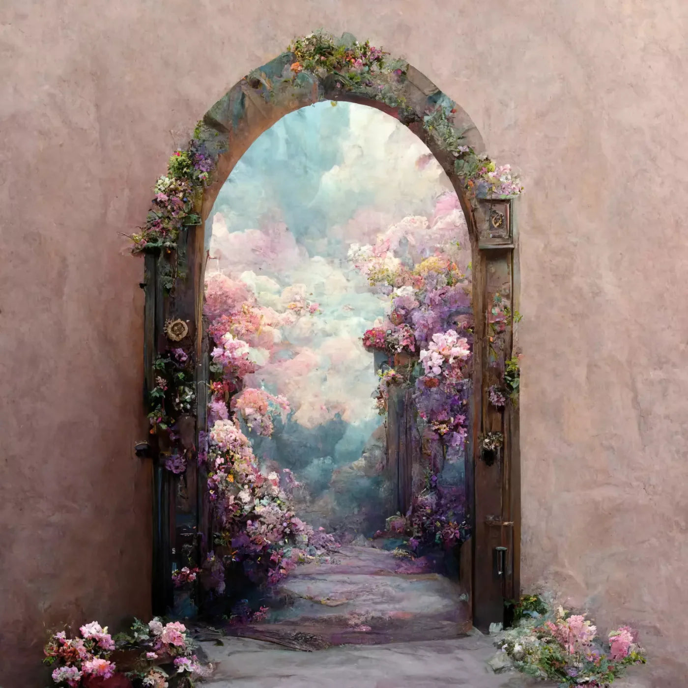 Secret Garden Arch I 10X10 Ultracloth ( 120 X Inch ) Backdrop