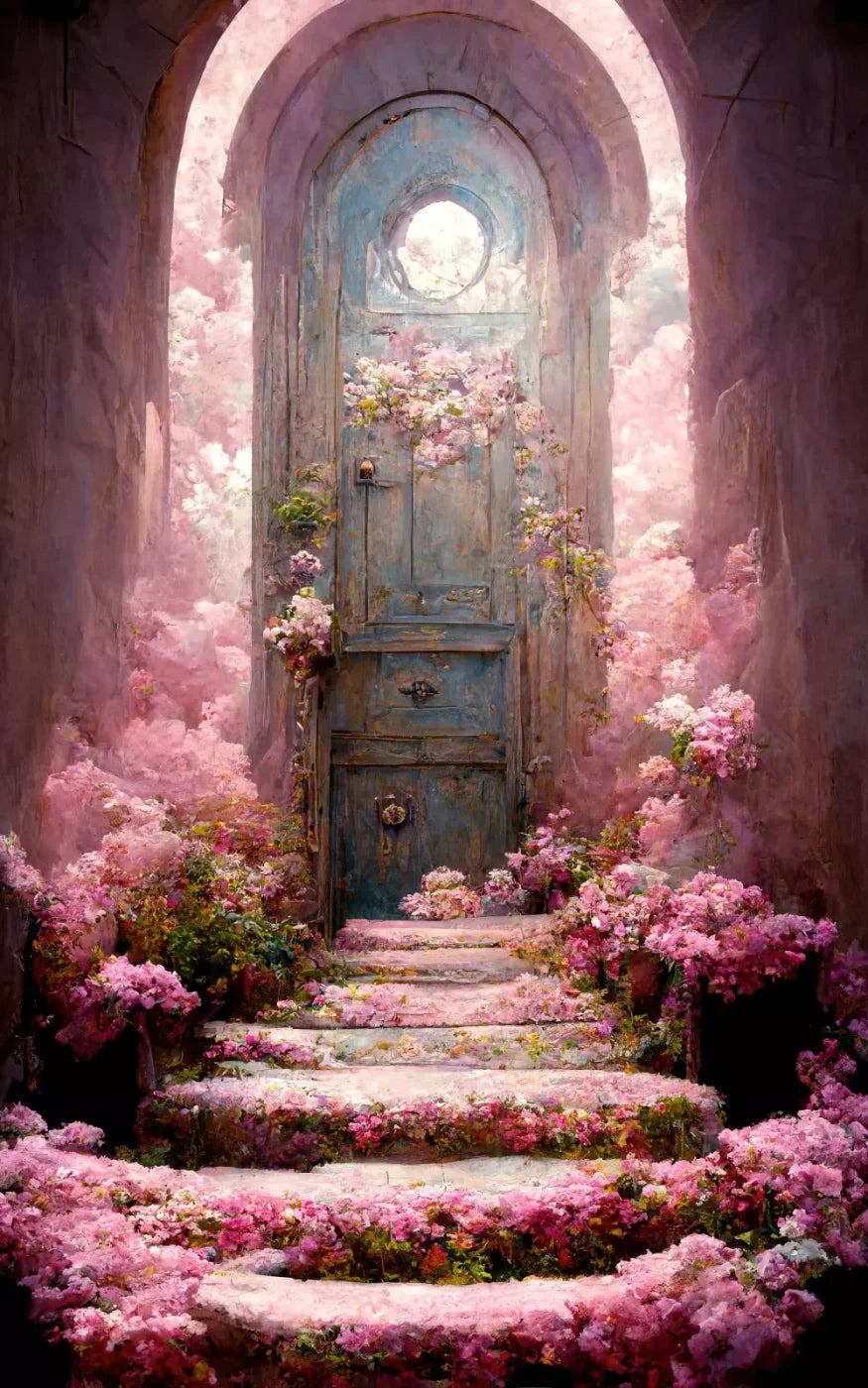 Secret Garden Arch L 9X14 Ultracloth ( 108 X 168 Inch ) Backdrop