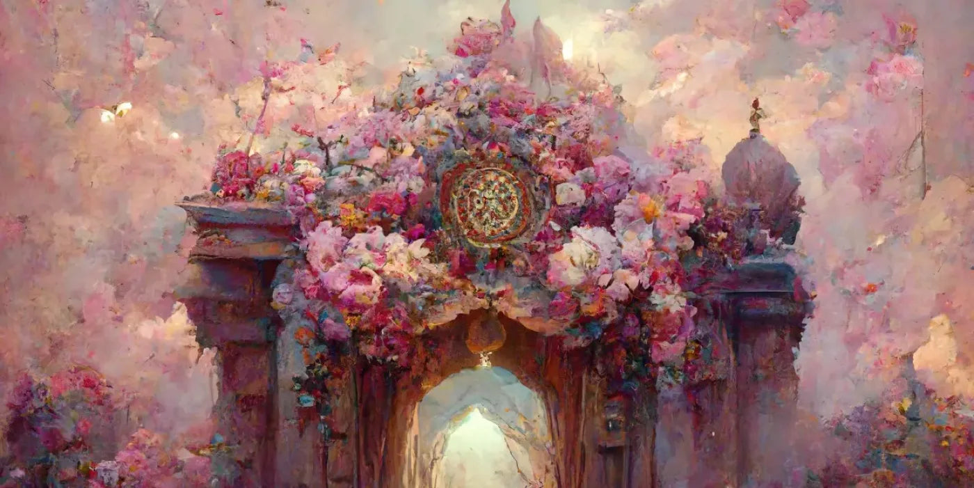 Secret Garden Entrance 16’X8’ Ultracloth (192 X 96 Inch) Backdrop