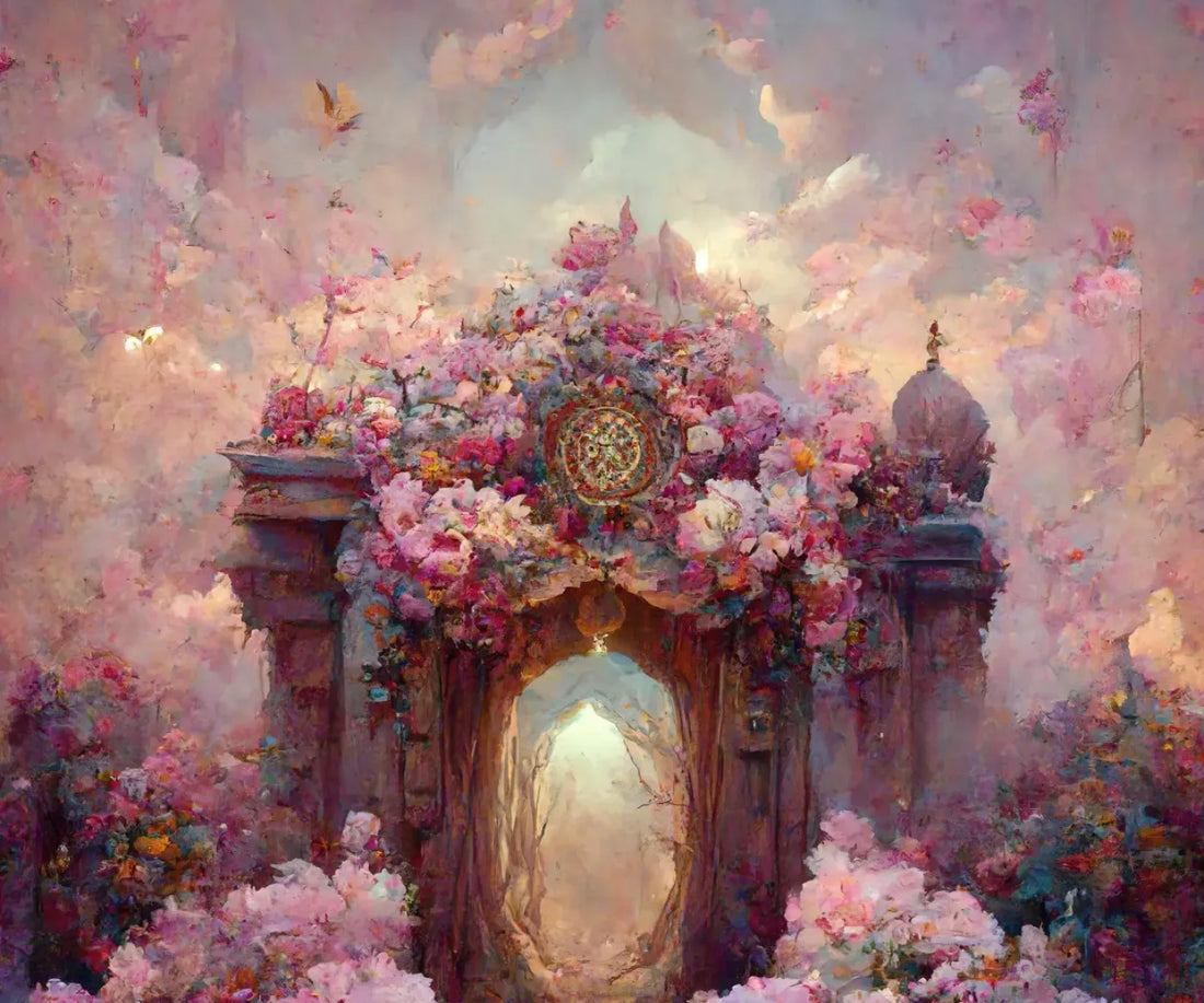 Secret Garden Entrance 5’X4’2 Fleece (60 X 50 Inch) Backdrop