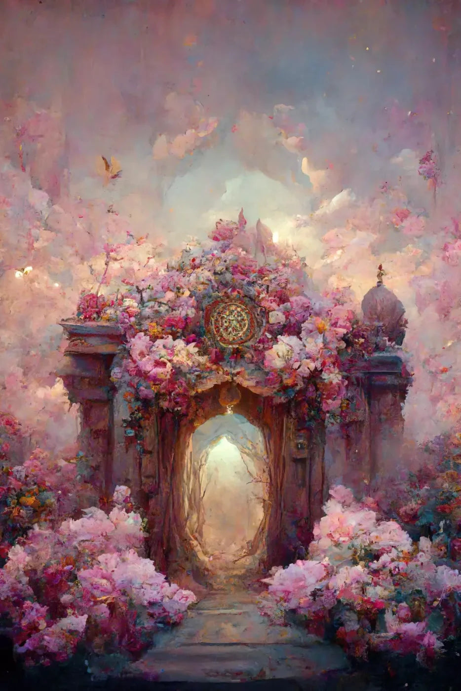 Secret Garden Entrance 8’X12’ Ultracloth (96 X 144 Inch) Backdrop