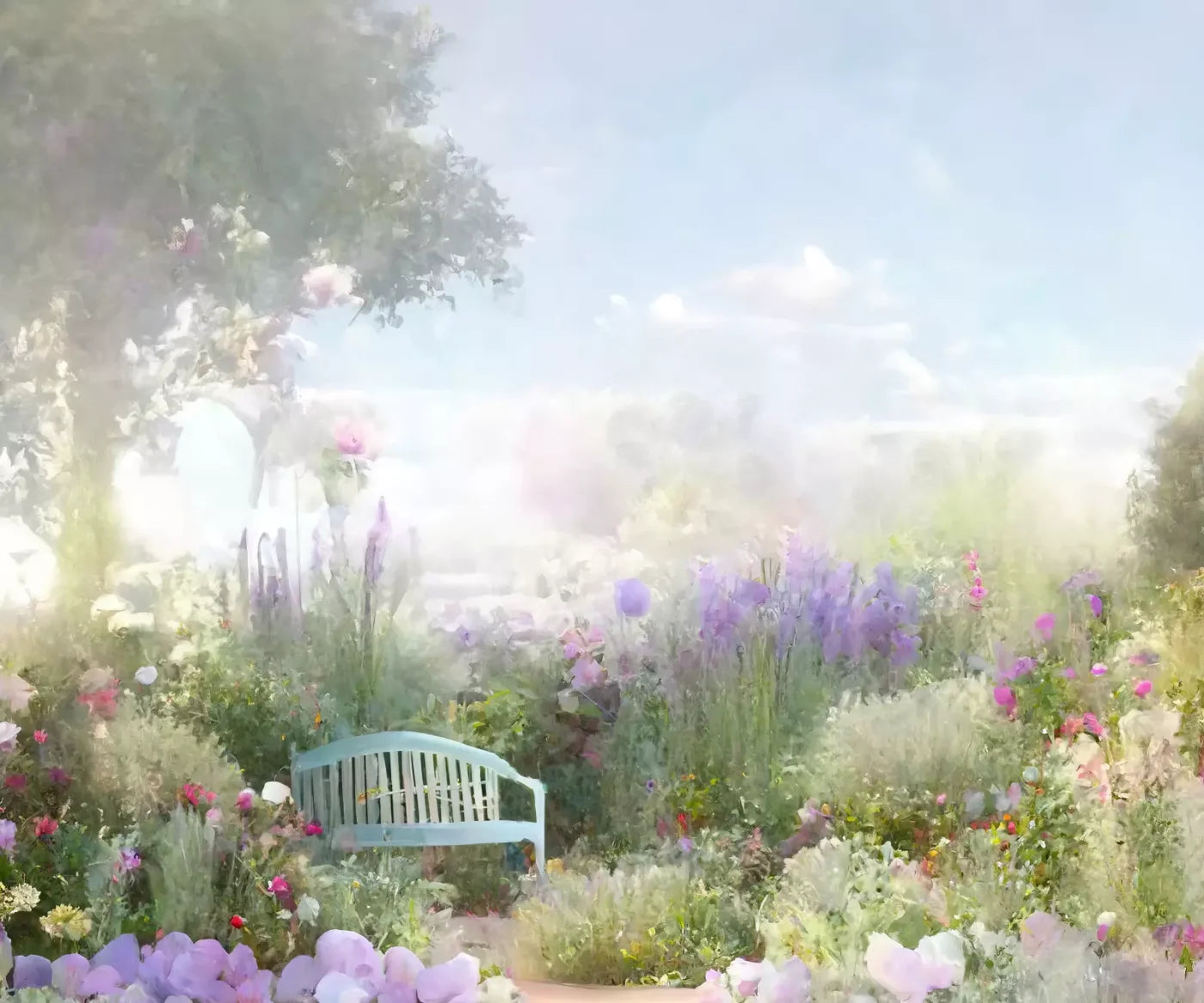 Secret Garden I 5X42 Fleece ( 60 X 50 Inch ) Backdrop