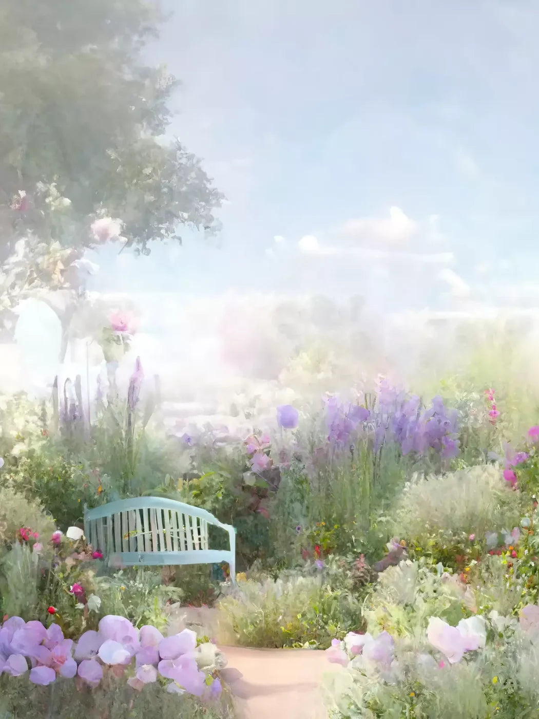 Secret Garden I 5X7 Ultracloth ( 60 X 84 Inch ) Backdrop