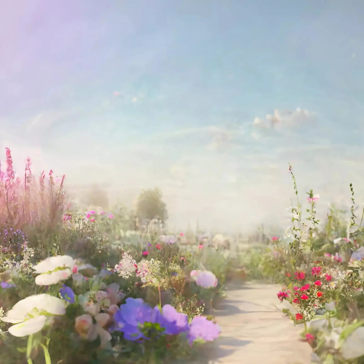 Secret Garden Ii 8X8 Fleece ( 96 X Inch ) Backdrop