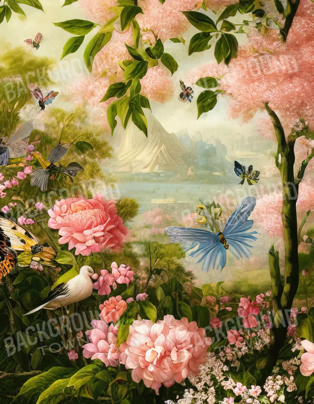 Secret Garden 2 6X8 Fleece ( 72 X 96 Inch ) Backdrop