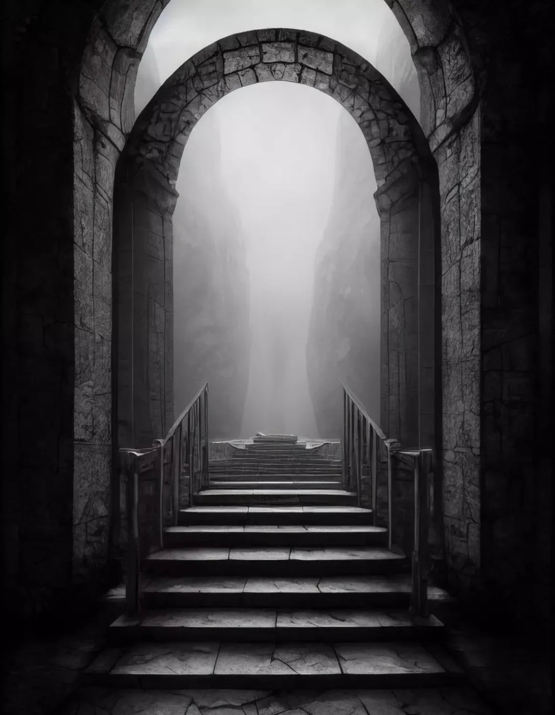 Secret Passage 6X8 Fleece ( 72 X 96 Inch ) Backdrop
