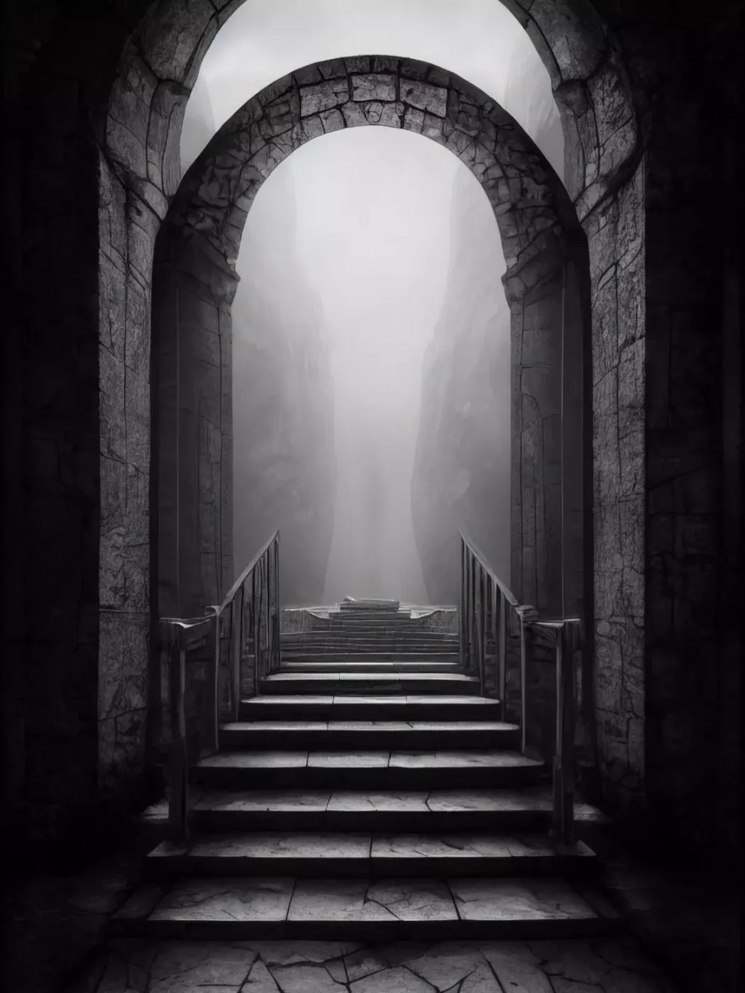 Secret Passage 8X10 Fleece ( 96 X 120 Inch ) Backdrop