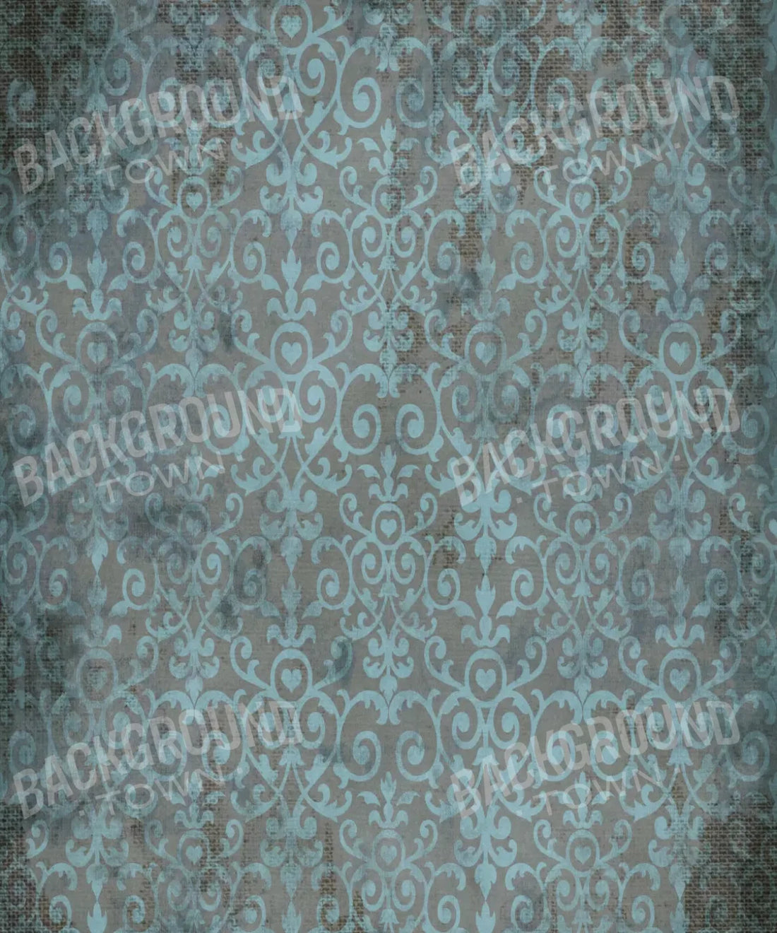 Blue Damask Backdrop for Photography