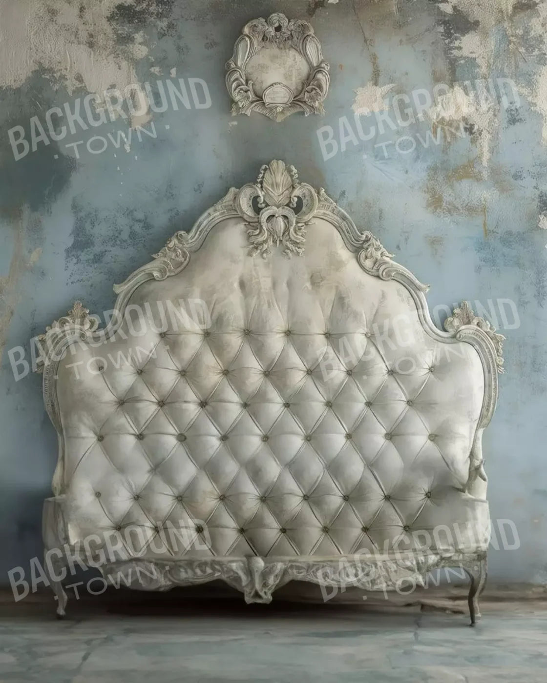 Shabby Chic Bedroom Wall 8’X10’ Fleece (96 X 120 Inch) Backdrop