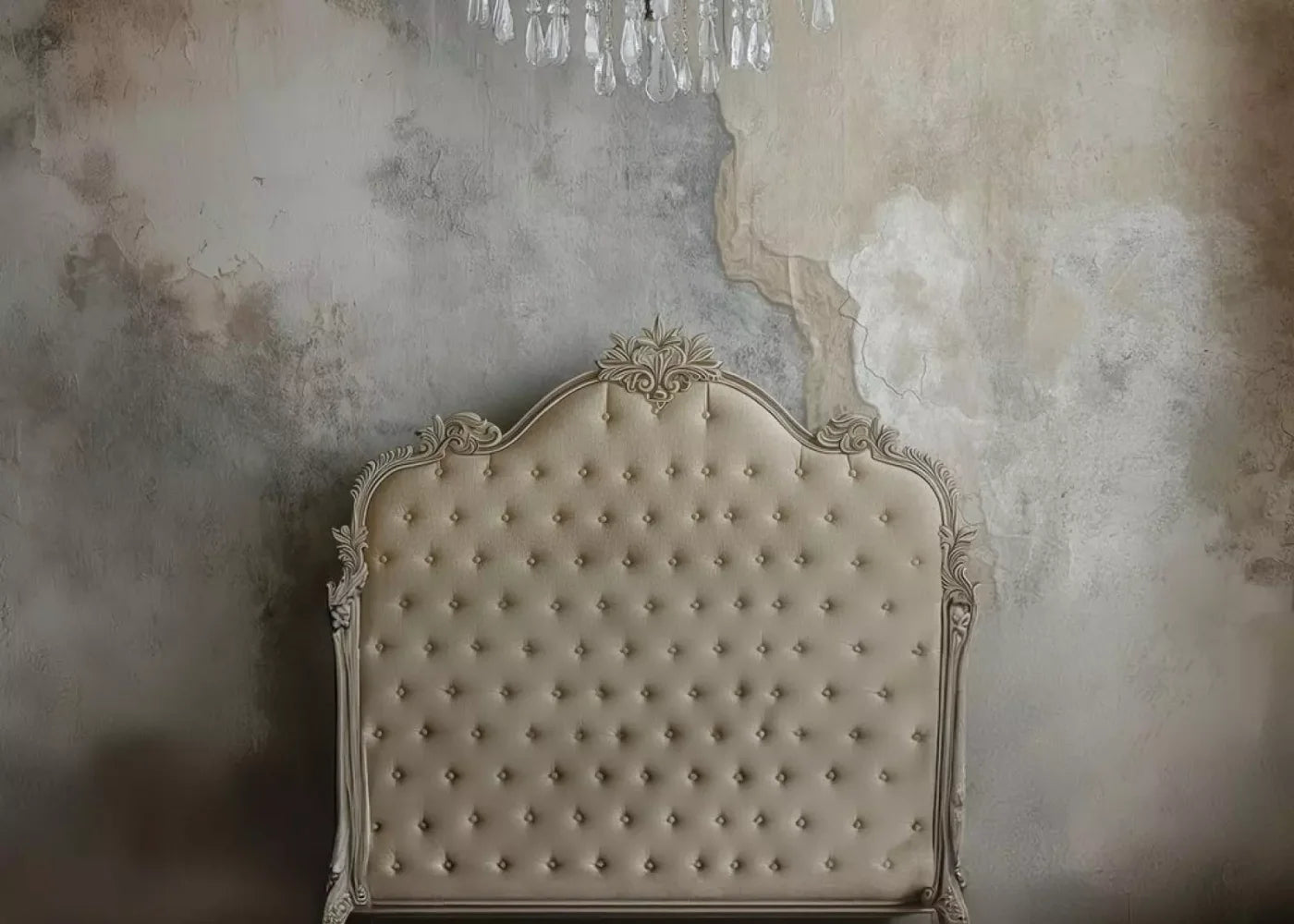 Shabby Chic Bedroom Wall Iv 7’X5’ Ultracloth (84 X 60 Inch) Backdrop