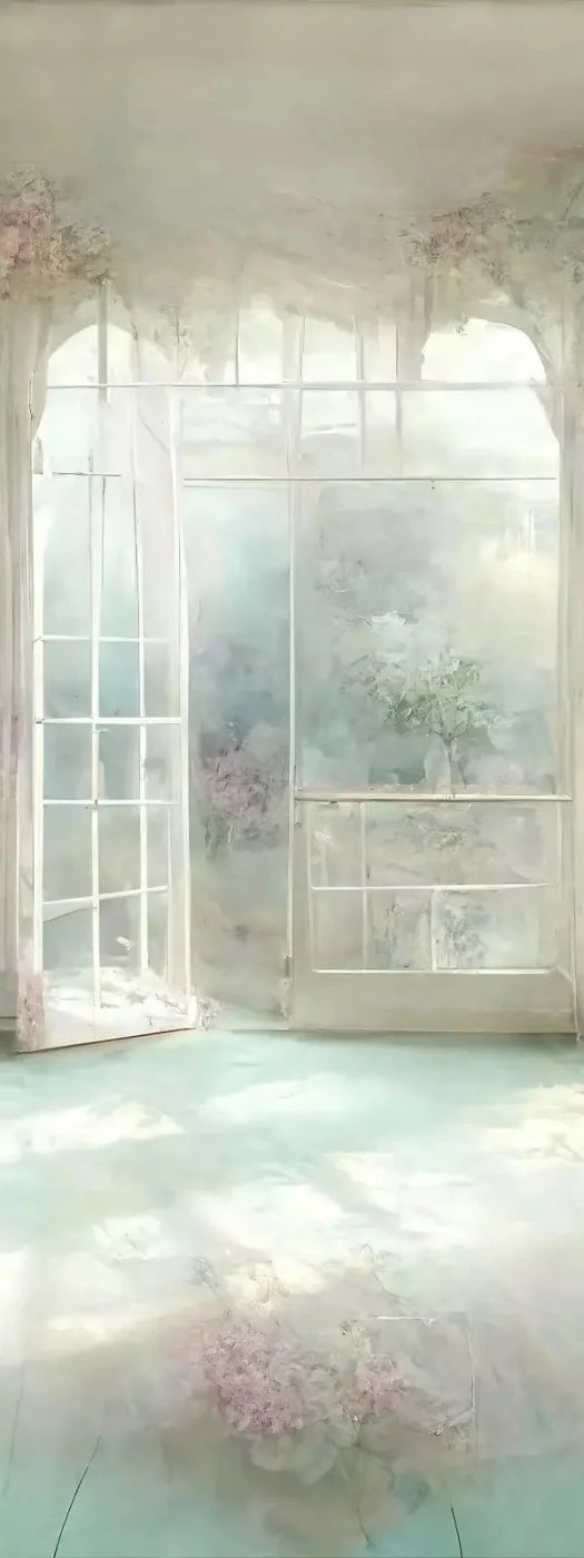 Shabby Chic Sunroom I 8X20 Ultracloth ( 96 X 240 Inch ) Backdrop