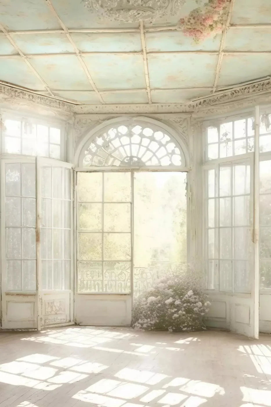 Shabby Chic Sunroom Ii 5X8 Ultracloth ( 60 X 96 Inch ) Backdrop