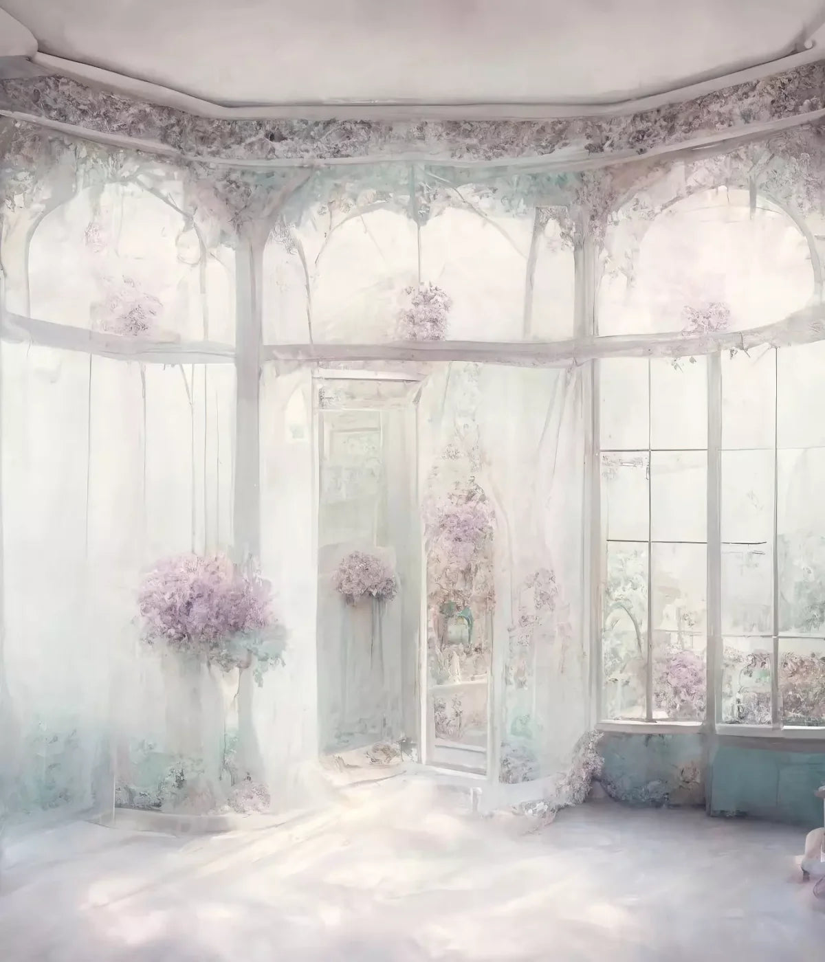 Shabby Chic Sunroom V 10’X12’ Ultracloth (120 X 144 Inch) Backdrop