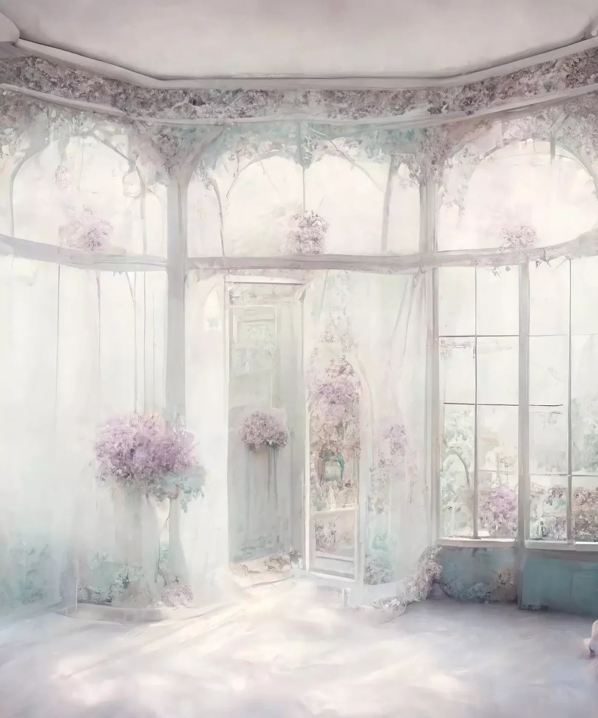 White Easter Backdrop for Photography