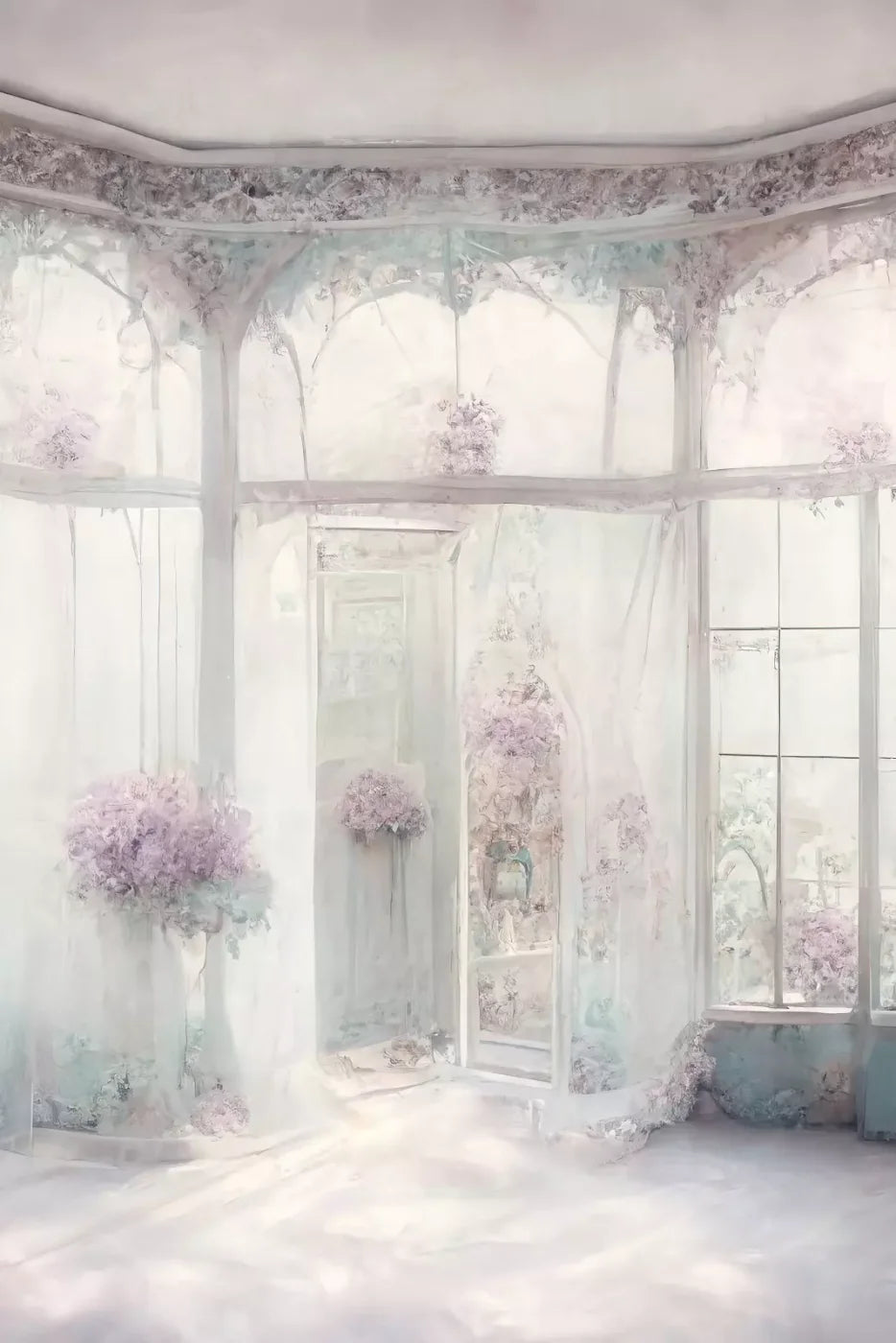 Shabby Chic Sunroom V 5’X8’ Ultracloth (60 X 96 Inch) Backdrop