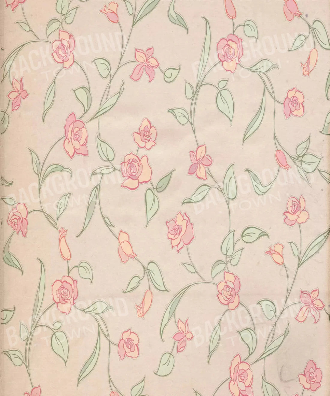 Pink Floral Backdrop for Photography