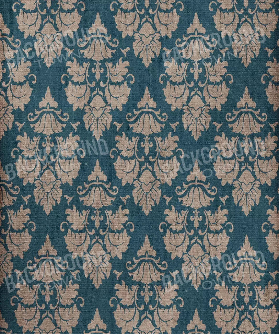 Blue Damask Backdrop for Photography