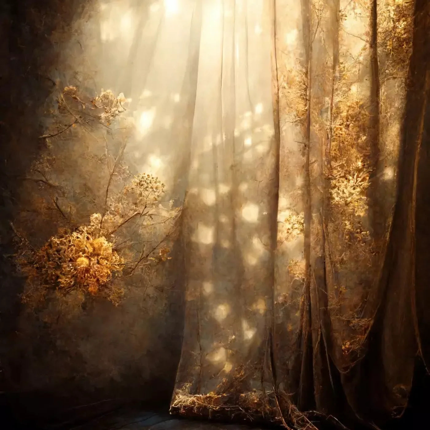 Shimmering Autumn 8’X8’ Fleece (96 X Inch) Backdrop