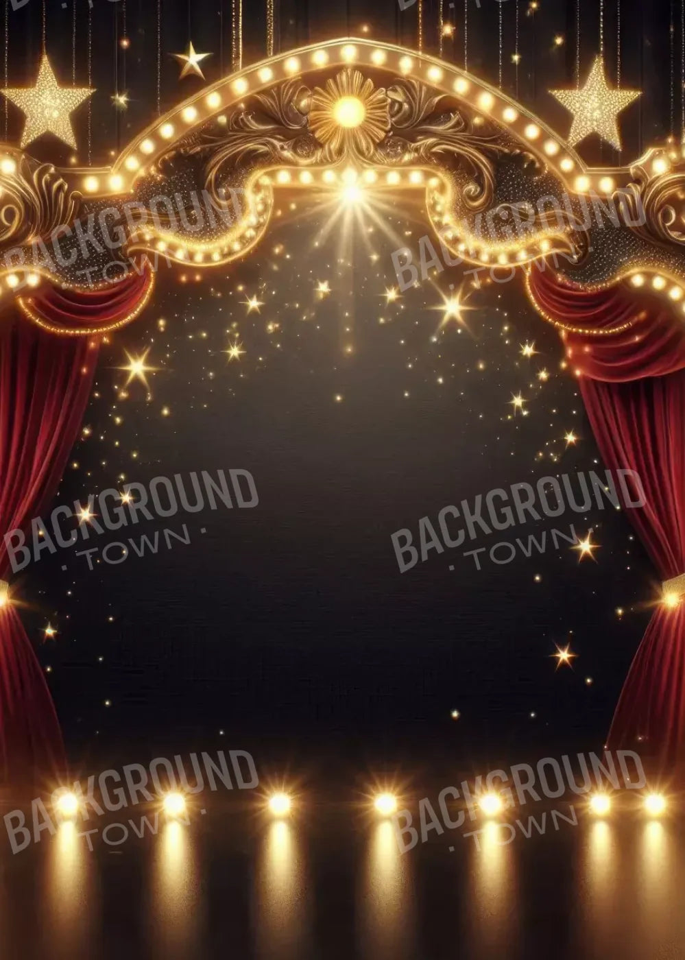 Show Time 5’X7’ Ultracloth (60 X 84 Inch) Backdrop