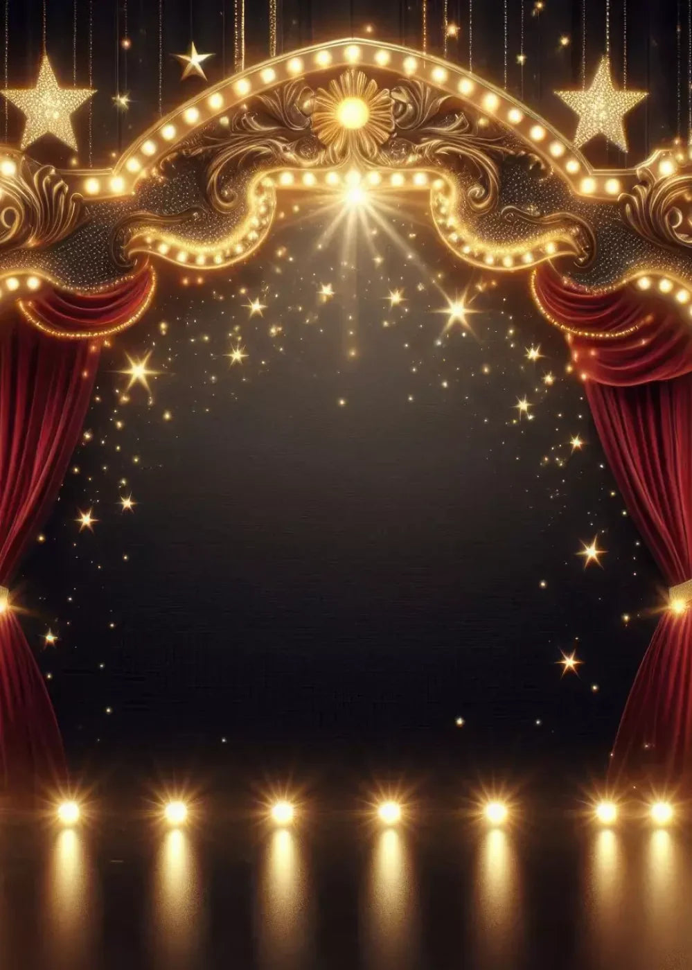 Show Time 5’X7’ Ultracloth (60 X 84 Inch) Backdrop
