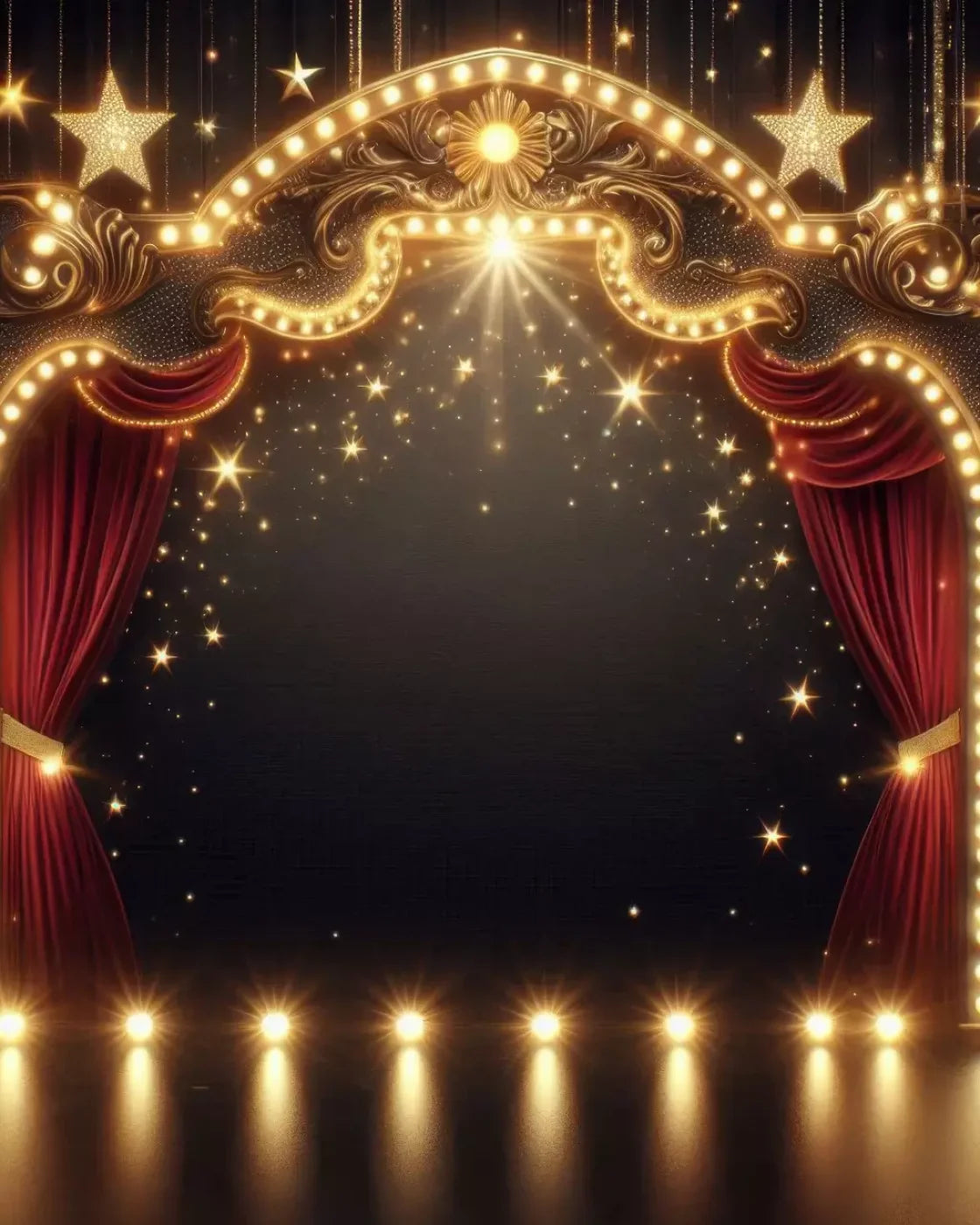 Show Time 8’X10’ Fleece (96 X 120 Inch) Backdrop